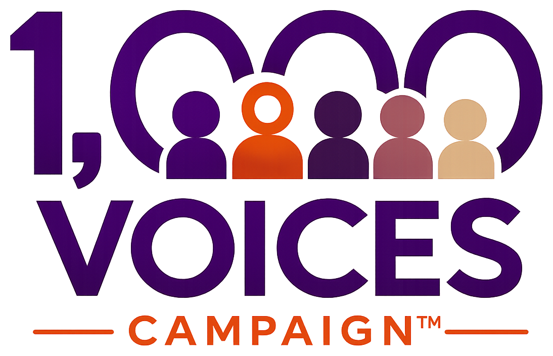 1,000 Voices Campaign logo